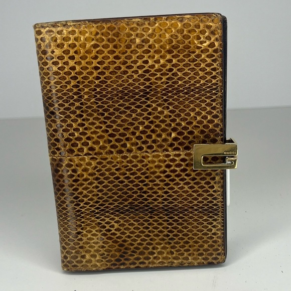 🤎GUCCI Snakeskin Leather Agenda PM RARE!!🤎 - Picture 1 of 10